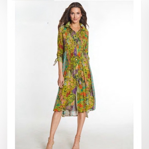 John Mark Dresses & Skirts - John Mark Multi Print Shirt Dress